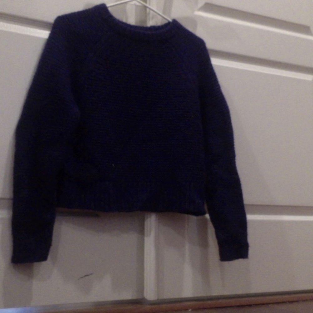 purple sweater